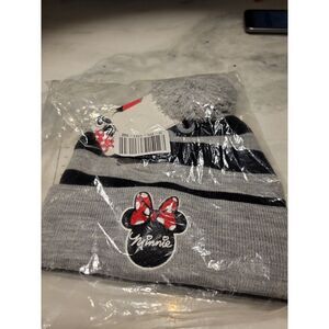 Disney Minnie‎ Mouse Stripes Pompom Cap